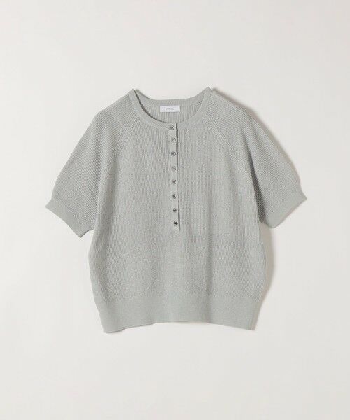 SHIPS / シップス ニット・セーター | 《予約》SHIPS any:〈手洗い可能〉リネン レーヨン ヘンリーネック プルオーバー | 詳細5