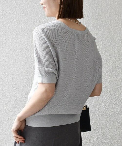 SHIPS / シップス ニット・セーター | 《予約》SHIPS any:〈手洗い可能〉リネン レーヨン ヘンリーネック プルオーバー | 詳細4