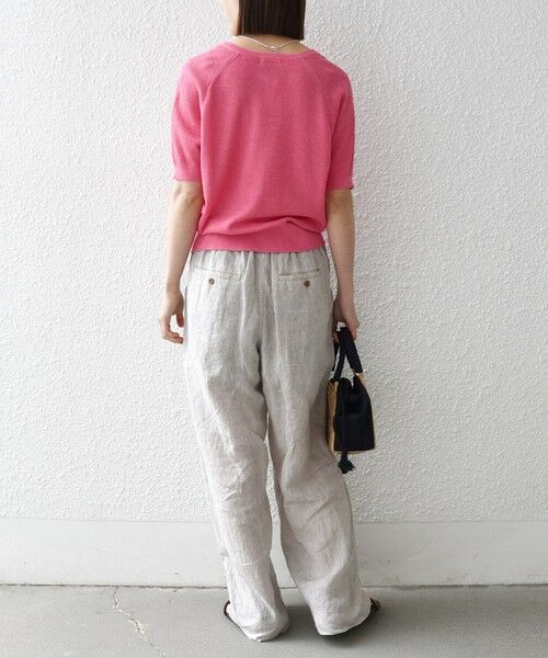 SHIPS / シップス ニット・セーター | 《予約》SHIPS any:〈手洗い可能〉リネン レーヨン ヘンリーネック プルオーバー | 詳細12