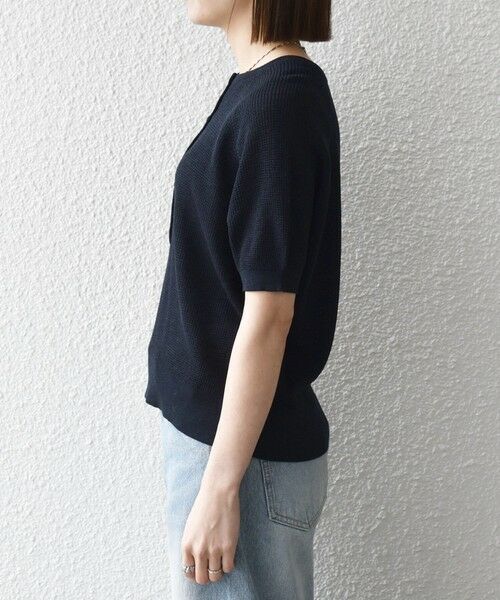 SHIPS / シップス ニット・セーター | 《予約》SHIPS any:〈手洗い可能〉リネン レーヨン ヘンリーネック プルオーバー | 詳細28