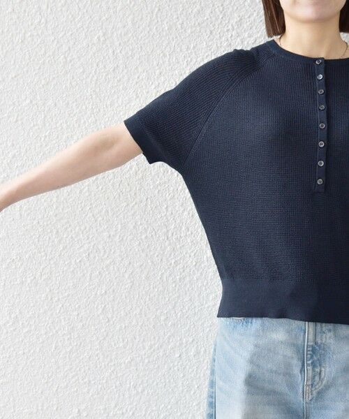 SHIPS / シップス ニット・セーター | 《予約》SHIPS any:〈手洗い可能〉リネン レーヨン ヘンリーネック プルオーバー | 詳細30