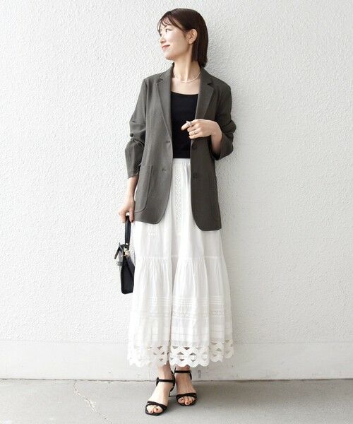 SHIPS / シップス テーラードジャケット | 《予約》SHIPS any: 〈手洗い可能〉リネンミックス テーラード ライト ジャケット | 詳細1