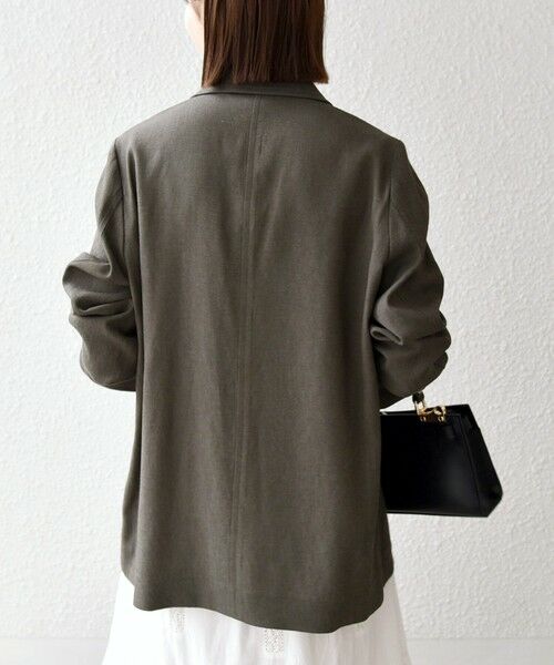 SHIPS / シップス テーラードジャケット | 《予約》SHIPS any: 〈手洗い可能〉リネンミックス テーラード ライト ジャケット | 詳細6