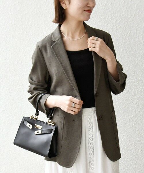 SHIPS / シップス テーラードジャケット | 《予約》SHIPS any: 〈手洗い可能〉リネンミックス テーラード ライト ジャケット | 詳細9