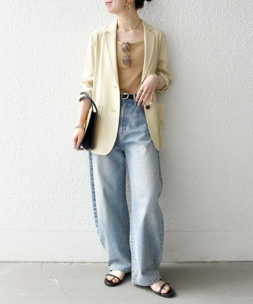 SHIPS / シップス テーラードジャケット | 《予約》SHIPS any: 〈手洗い可能〉リネンミックス テーラード ライト ジャケット | 詳細18