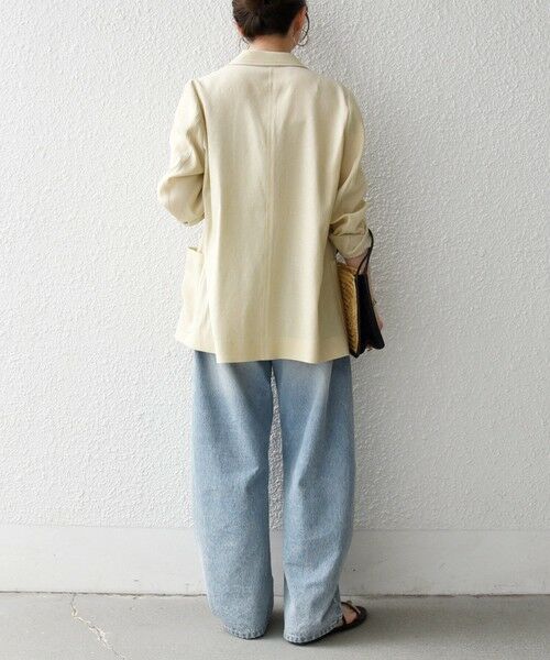 SHIPS / シップス テーラードジャケット | 《予約》SHIPS any: 〈手洗い可能〉リネンミックス テーラード ライト ジャケット | 詳細19