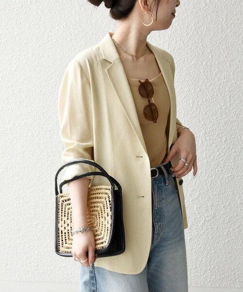 SHIPS / シップス テーラードジャケット | 《予約》SHIPS any: 〈手洗い可能〉リネンミックス テーラード ライト ジャケット | 詳細22