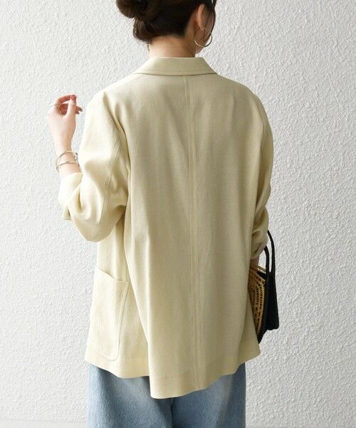 SHIPS / シップス テーラードジャケット | 《予約》SHIPS any: 〈手洗い可能〉リネンミックス テーラード ライト ジャケット | 詳細24