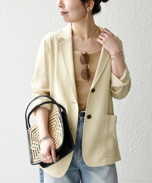 SHIPS / シップス テーラードジャケット | 《予約》SHIPS any: 〈手洗い可能〉リネンミックス テーラード ライト ジャケット | 詳細25