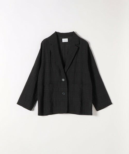 SHIPS / シップス テーラードジャケット | SHIPS any:〈手洗い可能〉シアー チェック ルーズ テーラード シングル ジャケット | 詳細8