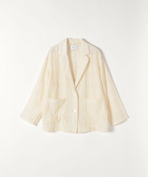 SHIPS / シップス テーラードジャケット | SHIPS any:〈手洗い可能〉シアー チェック ルーズ テーラード シングル ジャケット | 詳細21