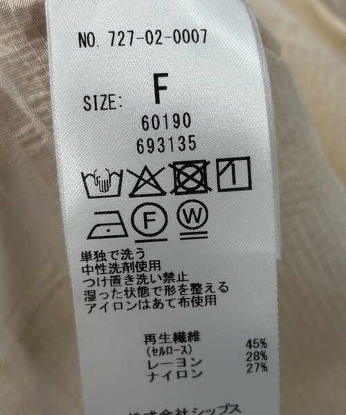 SHIPS / シップス テーラードジャケット | SHIPS any:〈手洗い可能〉シアー チェック ルーズ テーラード シングル ジャケット | 詳細30