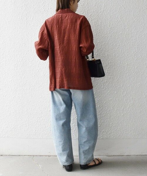 SHIPS / シップス テーラードジャケット | 《予約》SHIPS any:〈手洗い可能〉シアー チェック ルーズ テーラード ジャケット | 詳細20