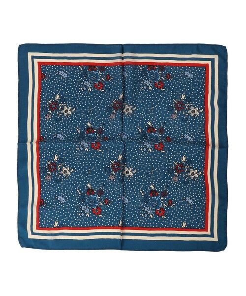 SHIPS / シップス バンダナ・スカーフ | SK OVERSEAS IND PRIVATE LIMITED: フラワー プリント スカーフ（ネイビー）