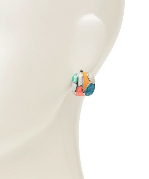 SHIPS / シップス ピアス・イヤリング | SHIPS any: マルチ カラー スクエア ピアス | 詳細2