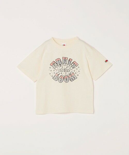 SHIPS / シップス Tシャツ | FRUIT OF THE LOOM:〈洗濯機可能〉ロゴ プリント Tシャツ<KIDS>（ホワイト）