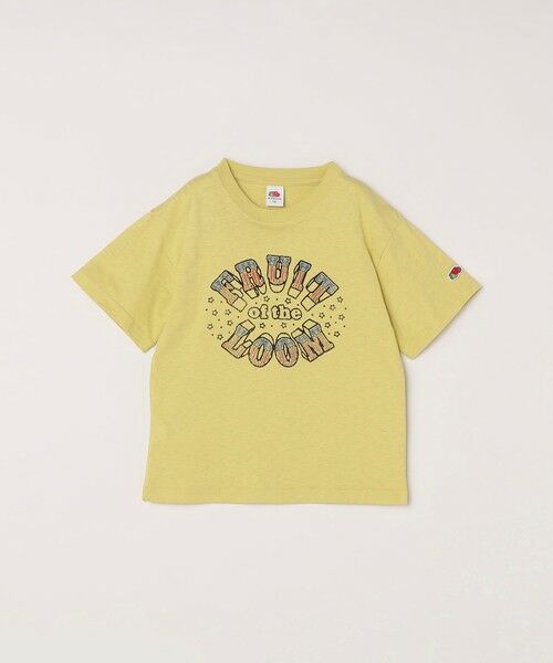 SHIPS / シップス Tシャツ | FRUIT OF THE LOOM:〈洗濯機可能〉ロゴ プリント Tシャツ<KIDS>（イエロー）