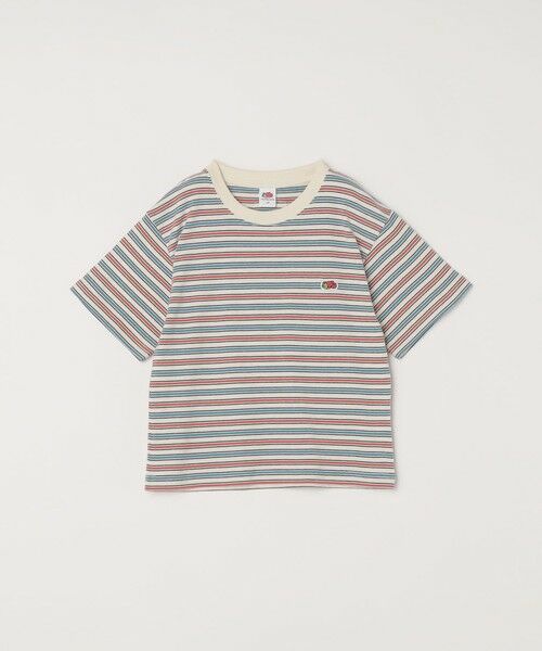 SHIPS / シップス Tシャツ | FRUIT OF THE LOOM:〈洗濯機可能〉マルチ ボーダー Tシャツ<KIDS>(ホワイト)
