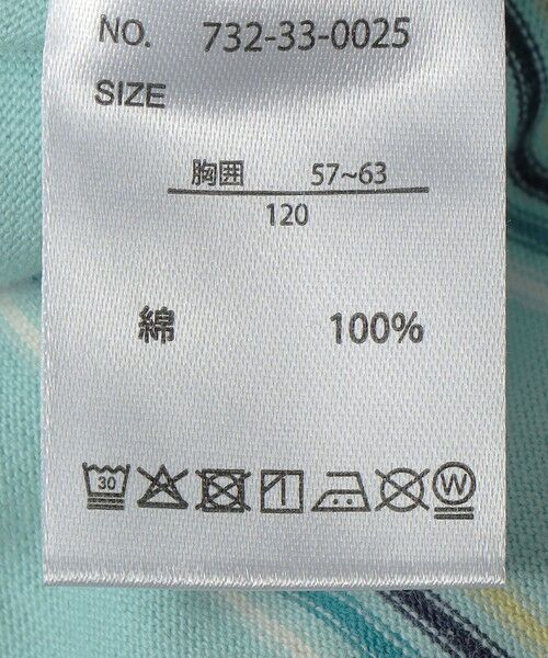 SHIPS / シップス Tシャツ | FRUIT OF THE LOOM:〈洗濯機可能〉マルチ ボーダー Tシャツ<KIDS> | 詳細7