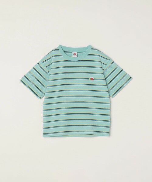 SHIPS / シップス Tシャツ | FRUIT OF THE LOOM:〈洗濯機可能〉マルチ ボーダー Tシャツ<KIDS>(ライトブルー)