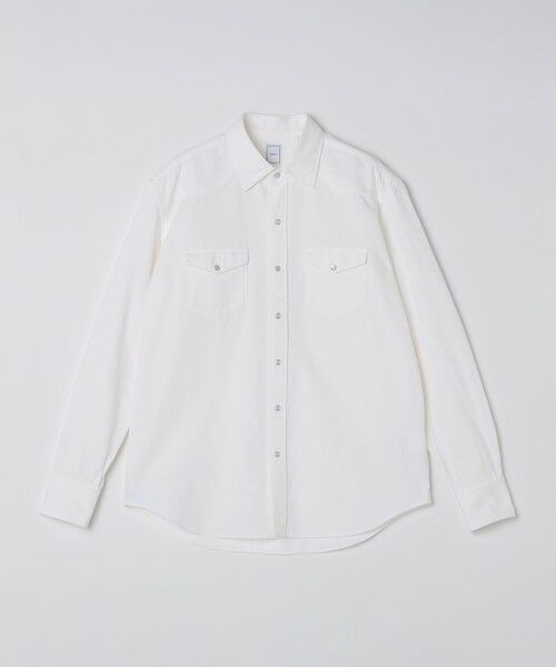 SHIPS / シップス シャツ・ブラウス | SHIPS: ウォッシュド ホワイト デニム ウエスタン シャツ | 詳細10