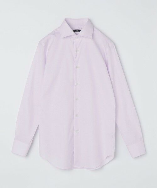 SHIPS / シップス シャツ・ブラウス | SHIPS: MADE IN JAPAN ハケメ ワイドカラー シャツ（ラベンダー）