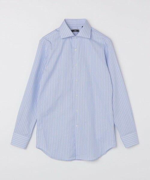 SHIPS / シップス シャツ・ブラウス | SHIPS: MADE IN JAPAN オルタネイト ストライプ ワイド カラー シャツ(ライム)