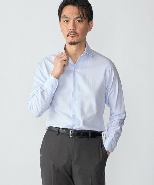 SHIPS / シップス シャツ・ブラウス | SHIPS:〈FUNCTION〉イージーアイロン ヘリンボーン ワンピースカラー シャツ | 詳細20