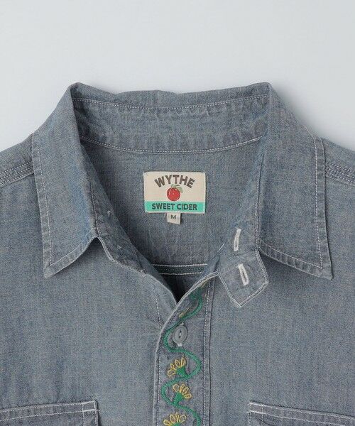 SHIPS / シップス シャツ・ブラウス | WYTHE NEW YORK: EMBROIDERED CHAMBRAY WORK SHIRT | 詳細3