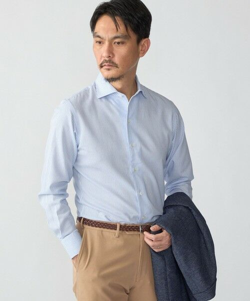 SHIPS / シップス シャツ・ブラウス | SHIPS: ICE COTTON パナマ ワンピースカラー ロンドンストライプ シャツ | 詳細1