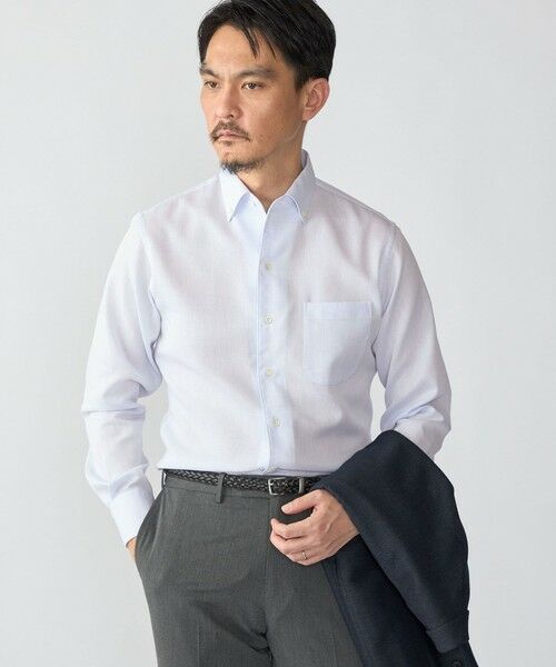 SHIPS / シップス シャツ・ブラウス | SHIPS: ICE COTTON ワッフル イタリアン ボタンダウン ソリッド シャツ | 詳細13