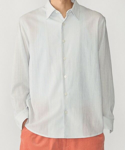 SHIPS / シップス シャツ・ブラウス | SHIPS: 3Dドット ロングスリーブ レギュラーカラー シャツ（ライトグレー）