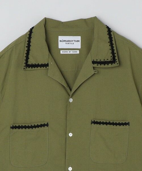 SHIPS / シップス シャツ・ブラウス | NOMARHYTHM TEXTILE: TRIM EMBROIDERY OPEN COLLAR SS | 詳細2