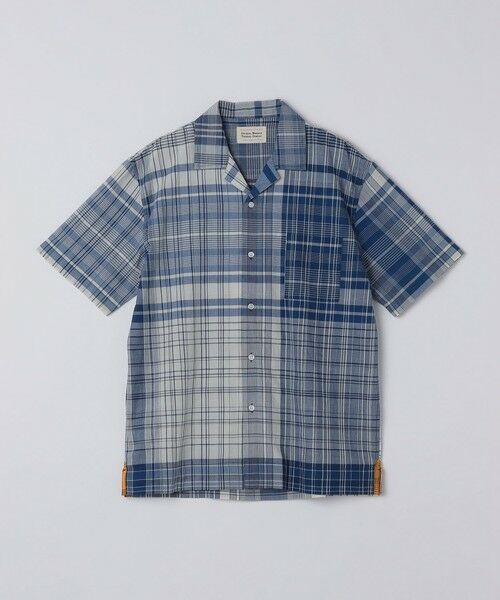SHIPS / シップス シャツ・ブラウス | ORIGINAL MADRAS TRADING COMPANY: NAVY MADRAS CHECK SHORT SLEEVE SHIRT（ネイビー）