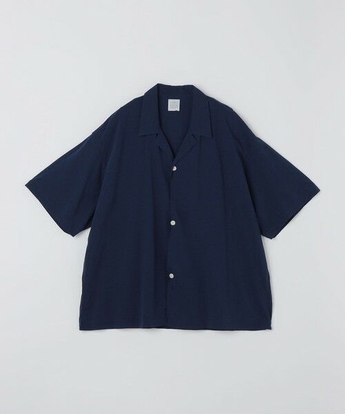 SHIPS / シップス シャツ・ブラウス | GGG: DOUBLE FRONT HALF SLEEVE SHIRT（ロイヤルブルー）