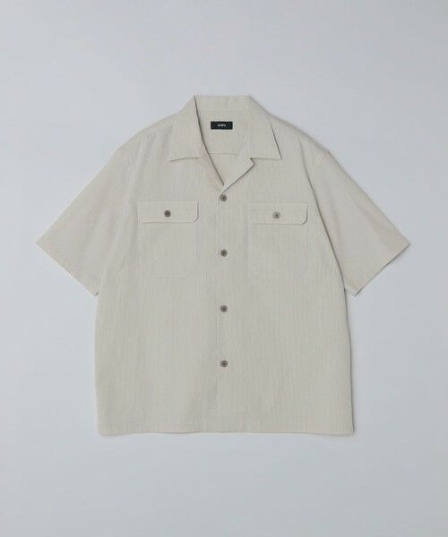 SHIPS / シップス シャツ・ブラウス | SHIPS:〈吸水速乾/洗濯機可能〉COOLMAX(R)コードレーン シャツ (セットアップ対応)（ライトグレー）