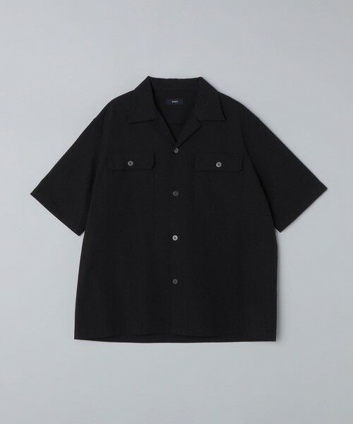 SHIPS / シップス シャツ・ブラウス | SHIPS:〈吸水速乾/洗濯機可能〉COOLMAX(R)コードレーン シャツ (セットアップ対応)（ブラック）
