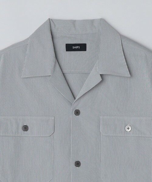 SHIPS / シップス シャツ・ブラウス | SHIPS:〈吸水速乾/洗濯機可能〉COOLMAX(R)コードレーン シャツ (セットアップ対応) | 詳細4