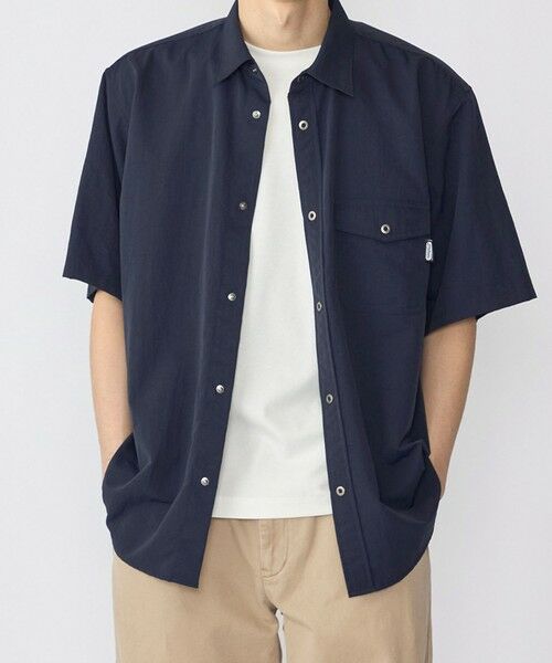 SHIPS / シップス シャツ・ブラウス | SHIPS:〈撥水〉netplus(R) ショートスリーブ シャツ アウター（ネイビー）