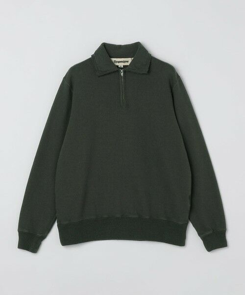 SHIPS / シップス スウェット | Slopeslow: HALF ZIP TOP（ダークグレー）