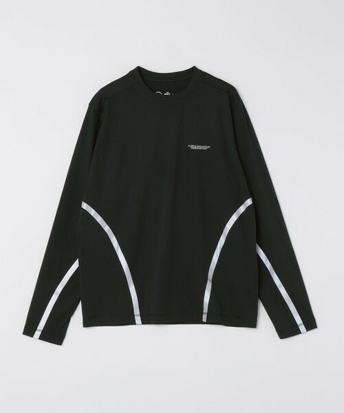 SHIPS / シップス Tシャツ | PURPLE MOUNTAIN OBSERVATORY: LONG SLEEVE TAPED PERFORMANCE TEE（ブラック）