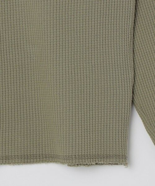 SHIPS / シップス Tシャツ | ROA:  BEE SUN FADED ORGANIC WAFFLE SERAFINO LONG SLEEVE | 詳細3