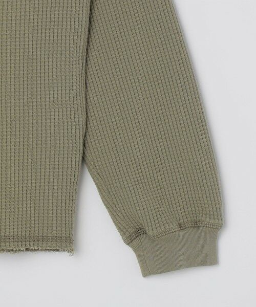 SHIPS / シップス Tシャツ | ROA:  BEE SUN FADED ORGANIC WAFFLE SERAFINO LONG SLEEVE | 詳細4