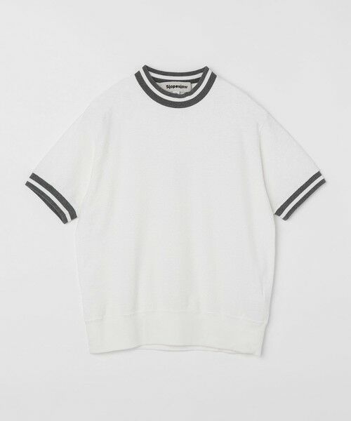 SHIPS / シップス Tシャツ | Slopeslow: REVERSE PILE TEE（ホワイト）