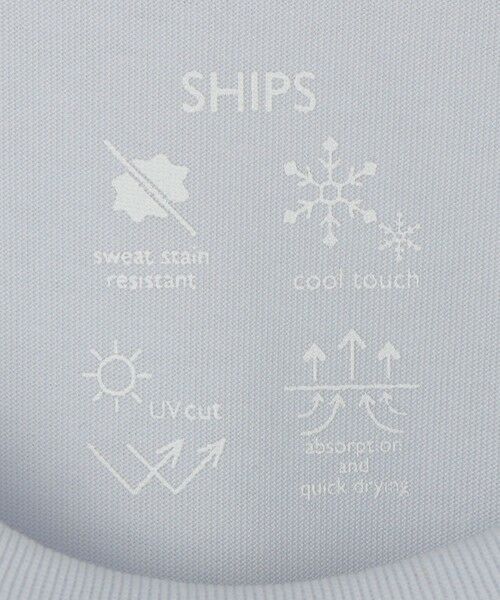 SHIPS / シップス Tシャツ | SHIPS:〈汗染軽減 / 吸水速乾/ 接触冷感/ UVカット〉ステイン コントロール ファンクション Tシャツ | 詳細14