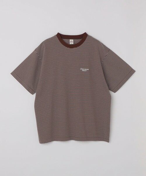 SHIPS / シップス Tシャツ | AIRTOWNE: ボーダー Tシャツ（ブラウン）