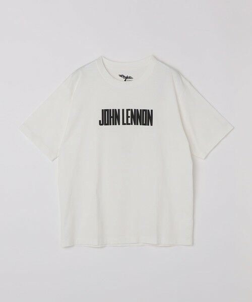 SHIPS / シップス Tシャツ | WORN FREE: ジョン レノン プリント Tシャツ（ストーン）