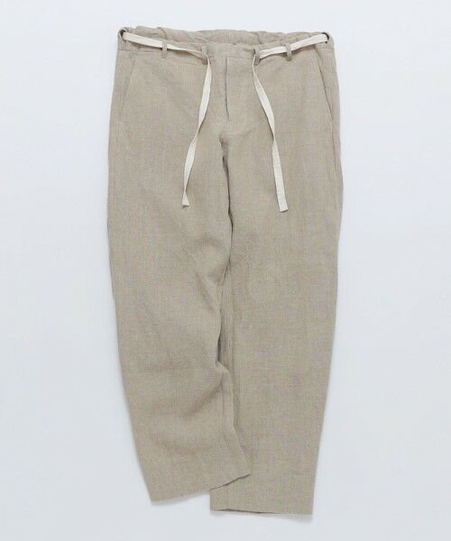 SHIPS / シップス その他パンツ | TAKE&SONS: 8 LINEN FARMER’S DRAWSTRIG PANTS（ナチュラル）