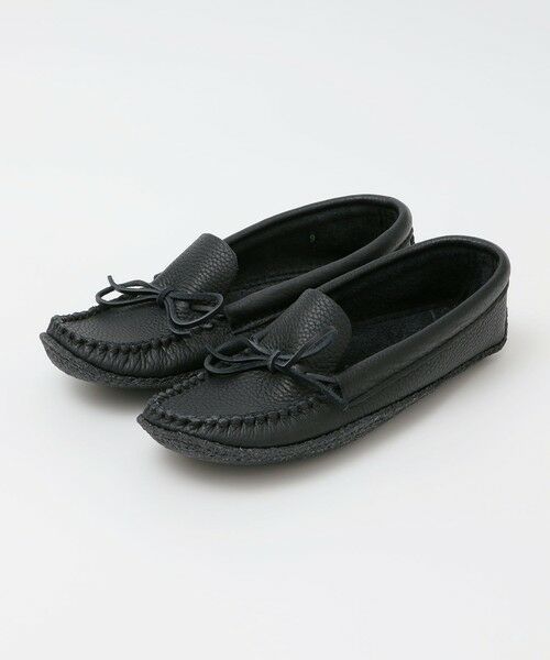 SHIPS / シップス フラットシューズ | BASTIEN: MOOSE MOCCASIN（ブラック）