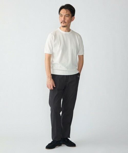 SHIPS / シップス ニット・セーター | SHIPS:〈接触冷感〉 ICE COTTON クルーネック ショート スリーブ ニット Tシャツ | 詳細2